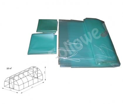 Folia na tunel A6**  6,0  x 3,0 x 1,9 m 4-UV z wgrzanymi sznurkami